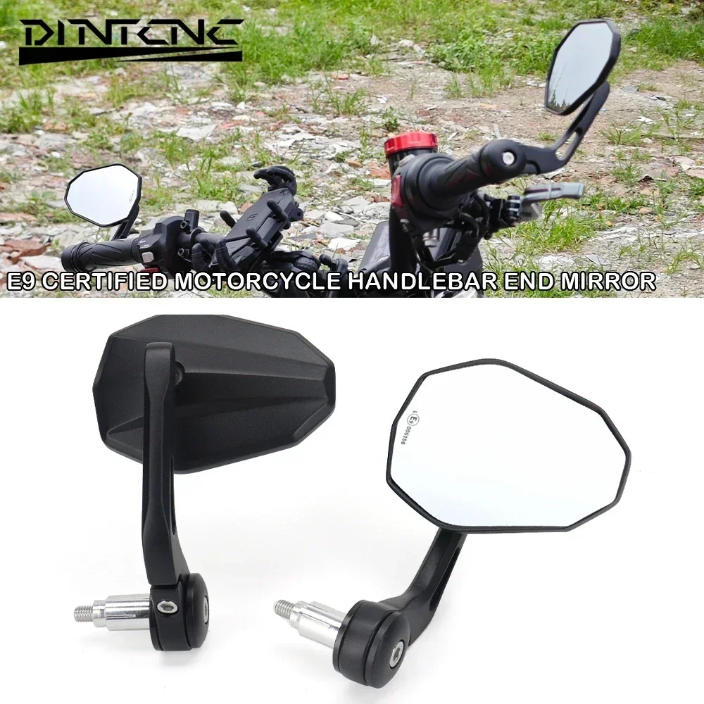 

Motorcycle Motorbike Scooters Handle Bar End Rear View Side Mirror 8MM Screw Universal Parts For DUCATI STREETFIGHTER MONSTER