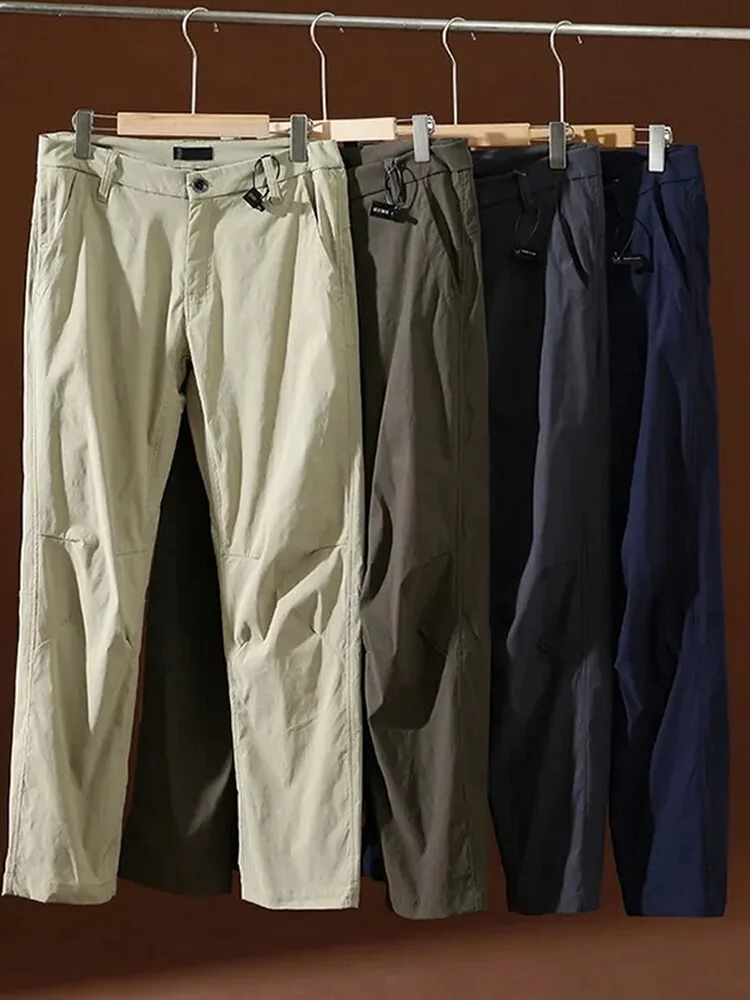 

Новые усовершенствованные мужские спортивные брюки из ледяного шелка для активного отдыха: быстросохнущие, эластичные, дышащие, свободного прямого кроя, для весны и лета