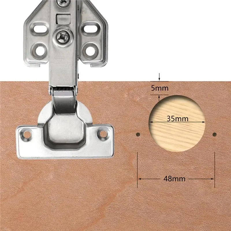 ABGH-Concealed Hinge Drilling Drilling Guide Carpenter Woodworking Tool Hole Opener Locator Door Cabinet
