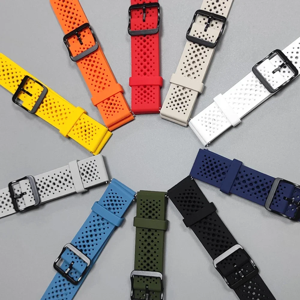 تنفس الفرقة 22 مللي متر ل Garmin Forerunner 570 265 Venu 3 سيليكون الرياضة أساور ل Amazfit هواوي سامسونج غالاكسي حزام ساعة اليد