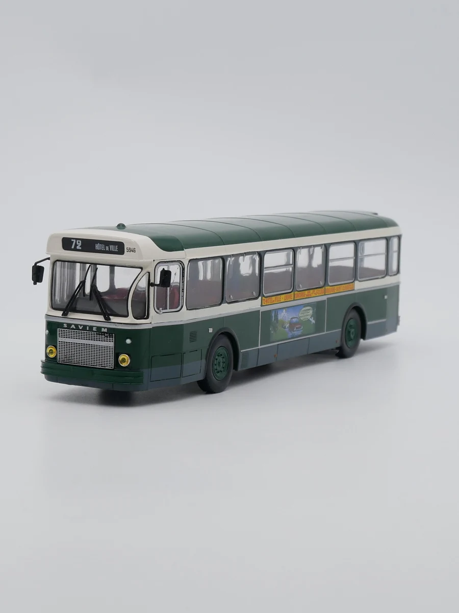 Diecast Ixo Scala 1:43 Renault Saviem SC10 Renault Saviem Bus Francese Bus Modello di Auto In Lega Modello di Auto Da Collezione Giocattolo Regalo Souvenir