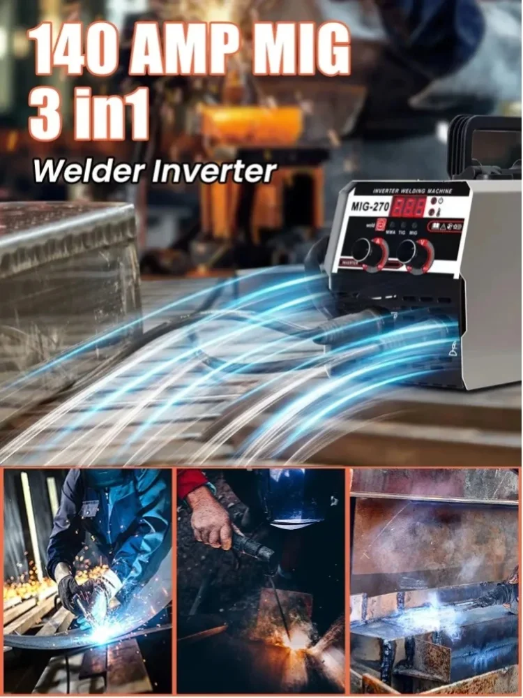 Tragbares LED-Digital-Display Multifunktions-Inverter-Schweißgerät, 3-in-1 Haushalts- und Industrie-Elektroschweißgerät
