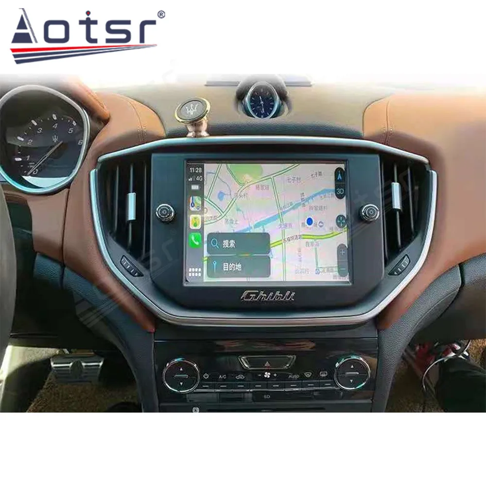 8.4 inch 6+128G For Maserati Ghibli 2010-2019 Android Car Radio Multimedia Player Car GPS Navigation Player Wireless Carplay DSP