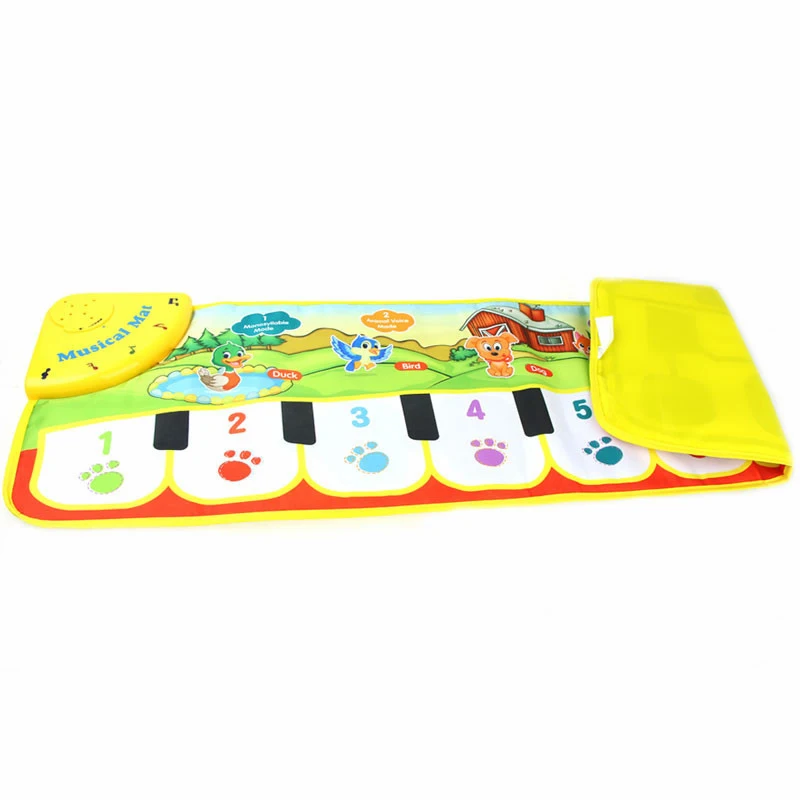 90cm*27cm Children's Piano Blanket Baby Game Rug Pad Crawling Floor Mat Blanket Activity Kid Touchable Piano Carpet for Kids