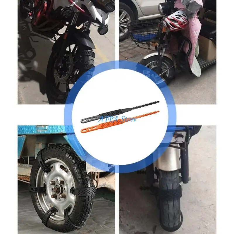 U13C Against Slip Fetters For Motorcycles Ensuring Greatest Pull On Cold Exteriors With Multiple Layer Texture Plan