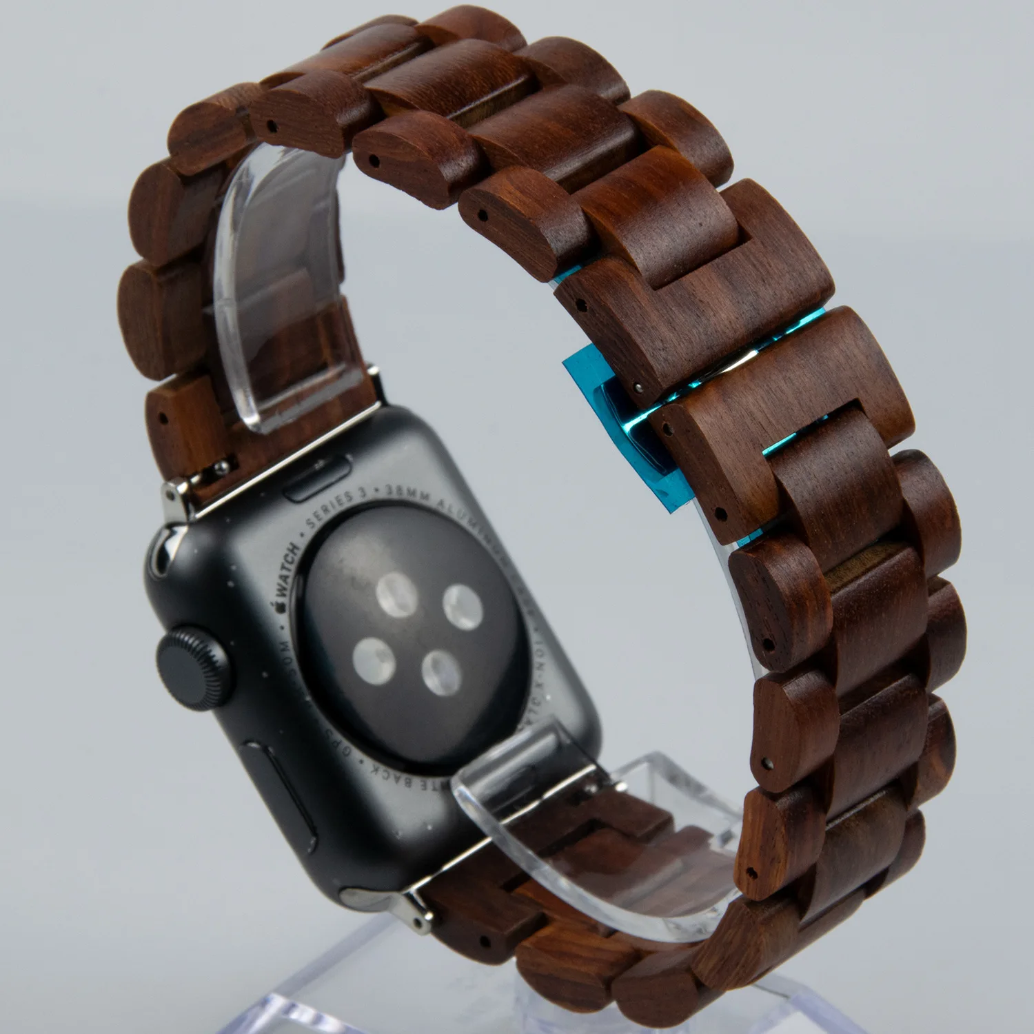 Holzband für Apple Watch Ultra 2 49 mm 46 mm 45 mm 42 mm 44 mm 38 40 41 mm Armband für iWatch Serie 10 9 8 7 6 5 4 SE Holzarmband