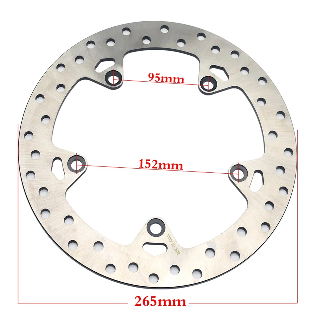 265 mm Rear Brake Disc Rotor For BMW C400X C400 GT 2018-2020 F650GS 2007-2012 F700GS 2013-2018 F750GS 2016-2020 F800GT 2013-2020