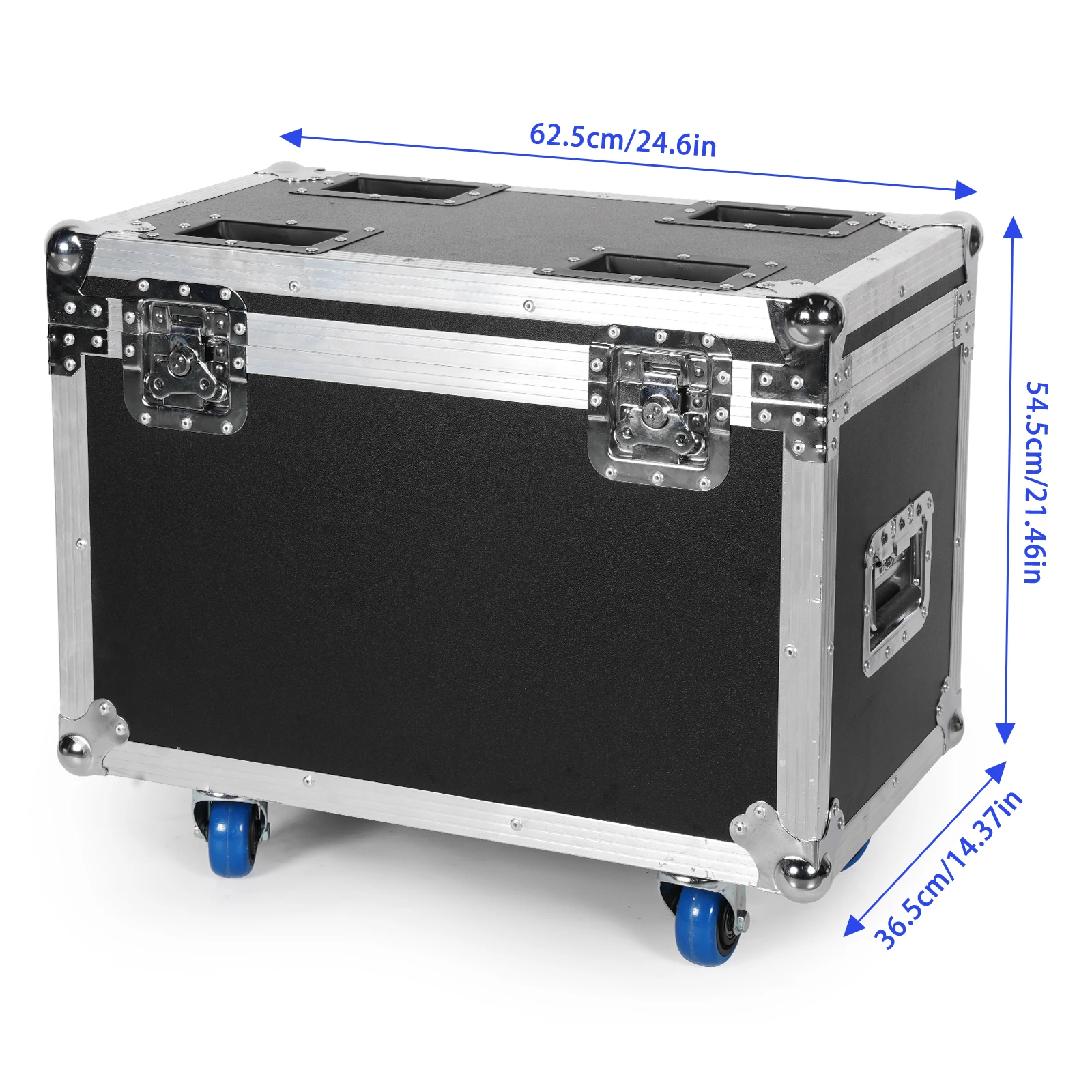 Imagem -04 - Yiflamefly Flightcase com Rodas Liga de Alumínio Fly Case Heavy-duty Gator Case para 19 Pcs 15w 4-em1 Led Dmx512 Luz de Palco