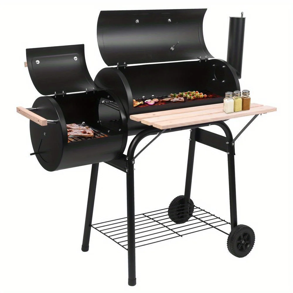 Outdoor Charcoal Grill Smoker Charcoal Barbecue Grill with Large Cooking Surface