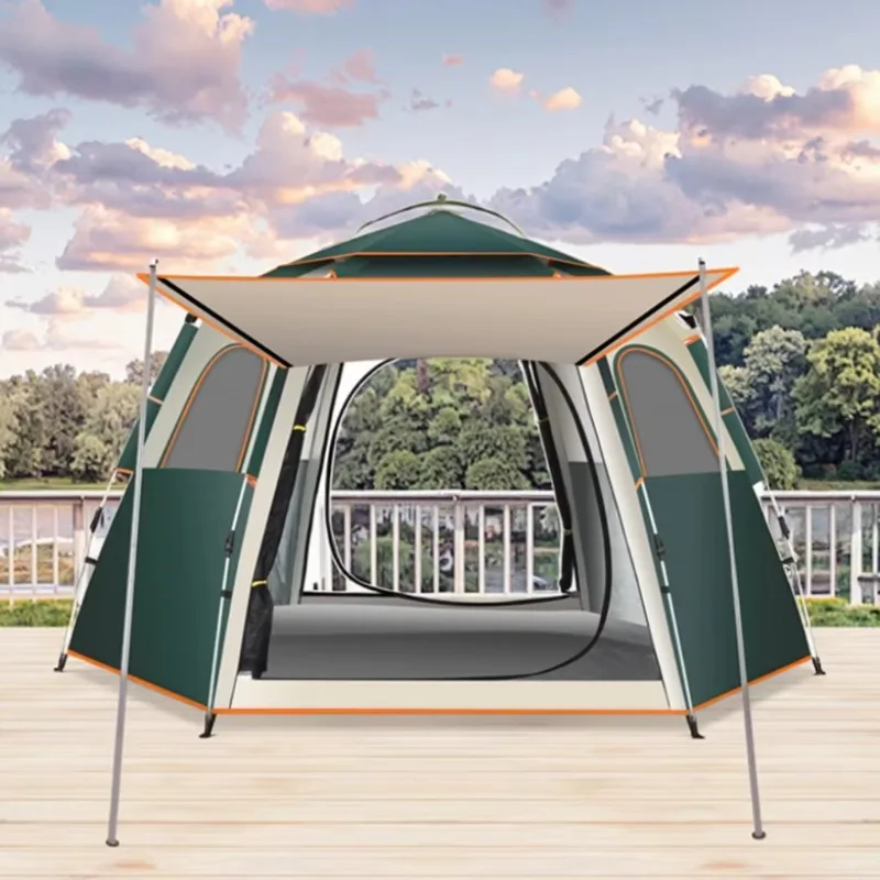 

2025 One Bedroom Outdoor Camping Tent Large Oxford Fabric With Sun And Rain Protection For Glamping