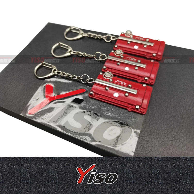 

Metal jdm Red Head Engine pendant FL5 TYPER FK8 K20A Hood Keychain Engine cover pendant