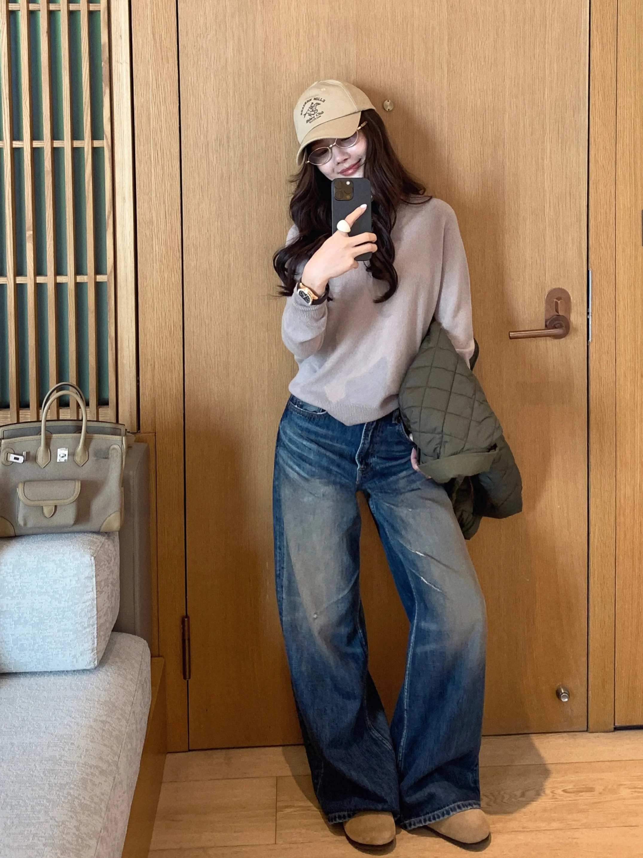 

Classic ZONE Women's Wide Leg Jeans 100% Cotton Quick Dry High Waist Straight Leg Loose Fit Classic Design Cleanfit Style