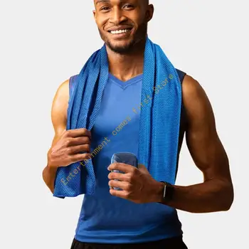 Hiking Sports Cooling Towel Set with 5 Towels and Carry Cases for Daily Training 55KD 1