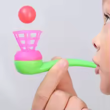 2/4/6Pcs Plastic Pipe Blowing Ball Toys for Kids Outdoor Sports Games Balance Training Learning Toys Children Funny Gifts