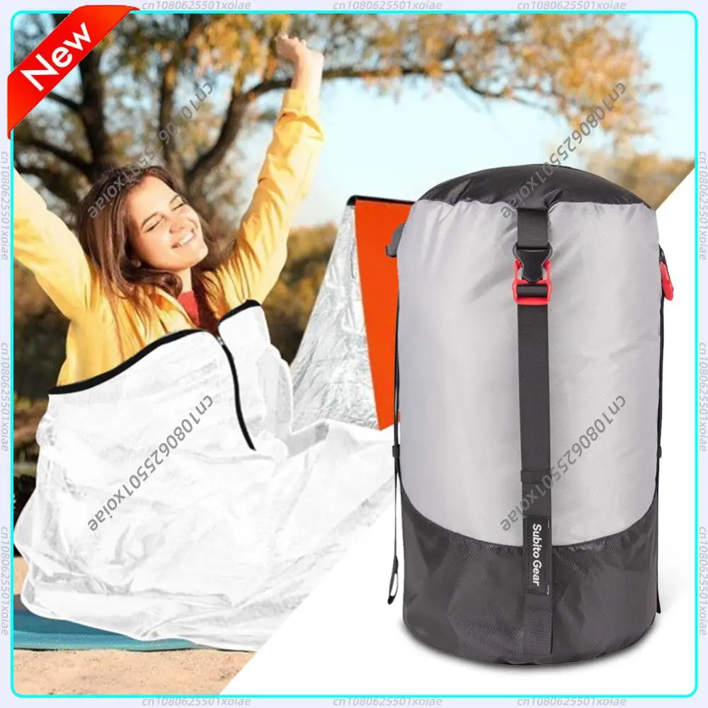 Sleeping Bag Compression Storage Bag Waterproof Ultralight Sleeping Bag Stuff Sack Multi-Purpose Large Capacity for Down Jackets