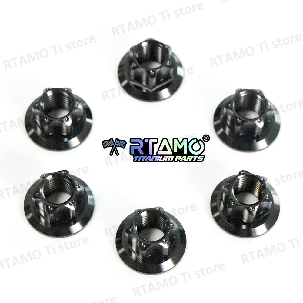 RTAMO Gr5 Titanium Nut M8 Fit for AEM Sprocket Side Nut High Strength Corrosion Resistant