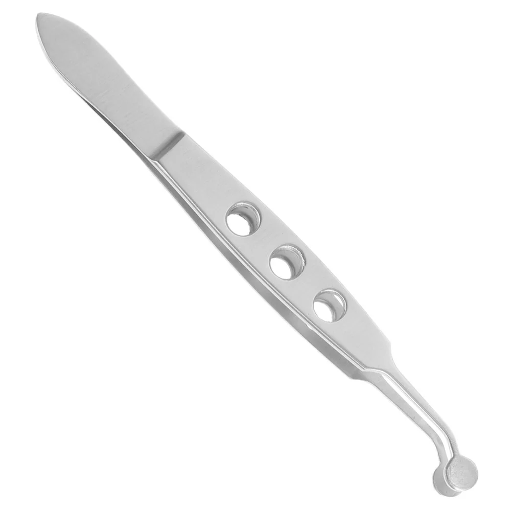 Mat Meibomian Gland Massage Forceps Eyelid Tool Eyelids Silver Stainless Steel Tweezers Man