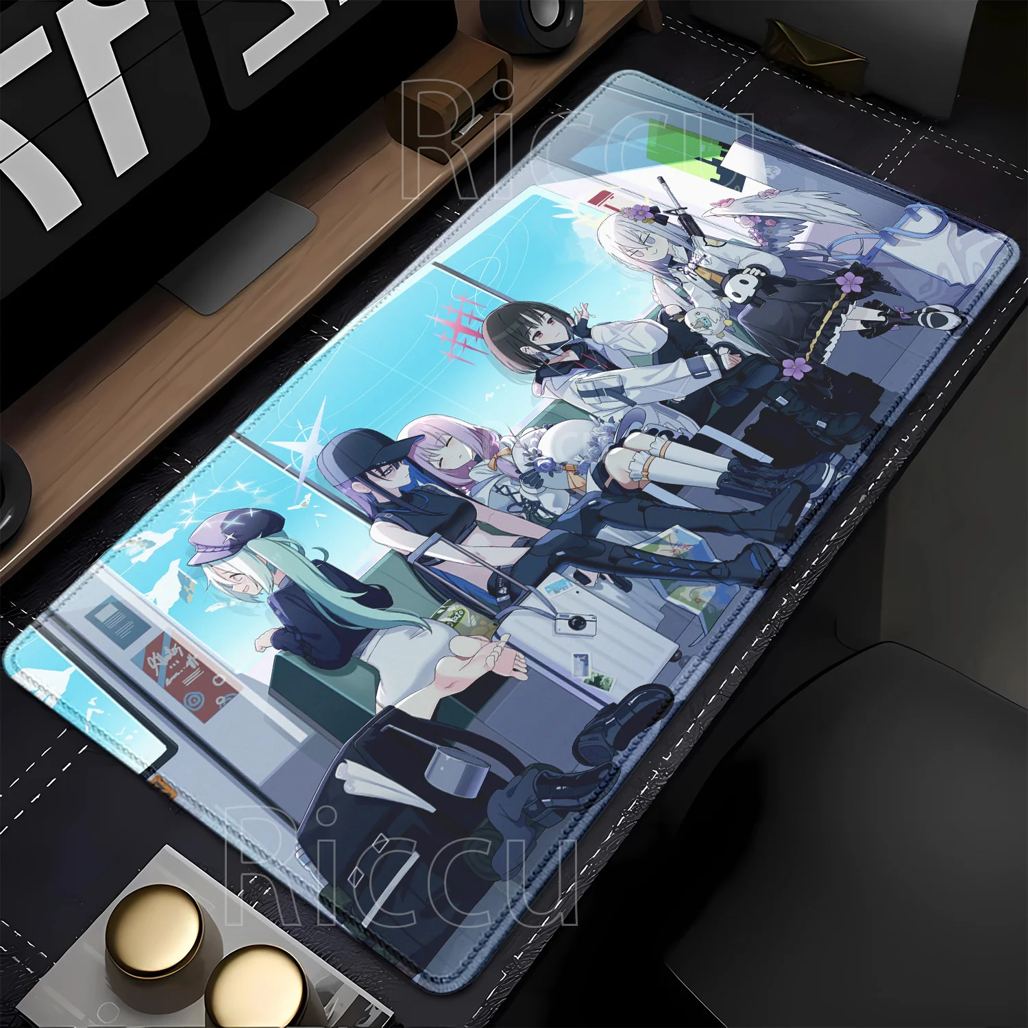Joumae Saori Blue Archive Mouse Pad Gaming HD Printing PC Overlock Mousepad Office Accessories Keyboard Non-slip Base Desk Mat