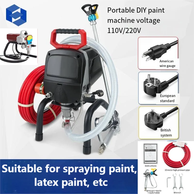 

110/220V High Power Spray Machine Paint latex Paint Airless Sprayer Small DIY Spray Machine Spraying Equipment Tools 158