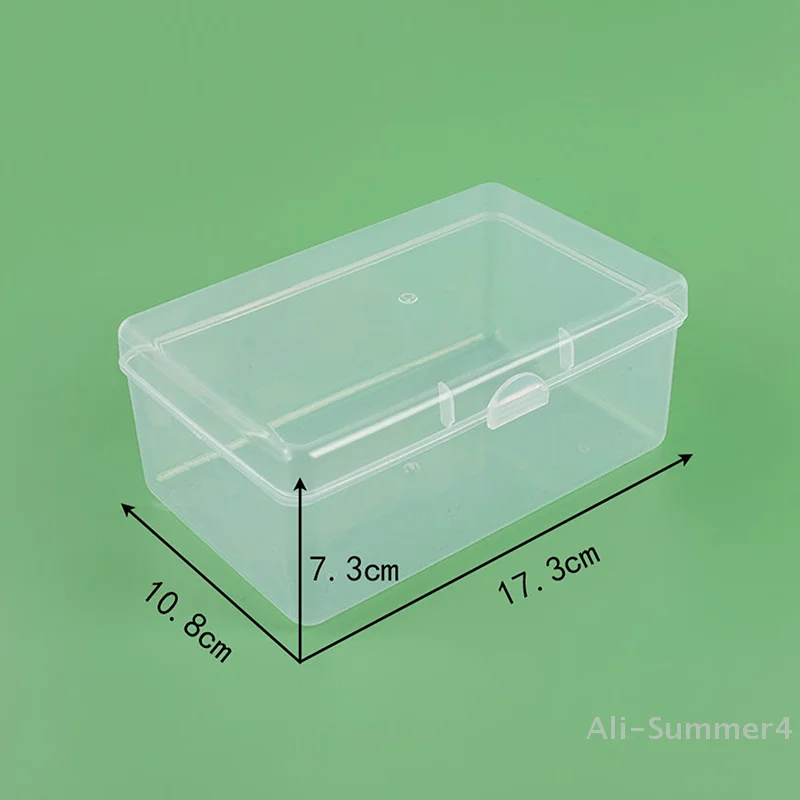 صندوق تخزين أعواد قطنية شفافة، منظم مكياج، متعدد الوظائف، بطاقات أيدول، حاويات تخزين، صندوق مقاوم للغبار