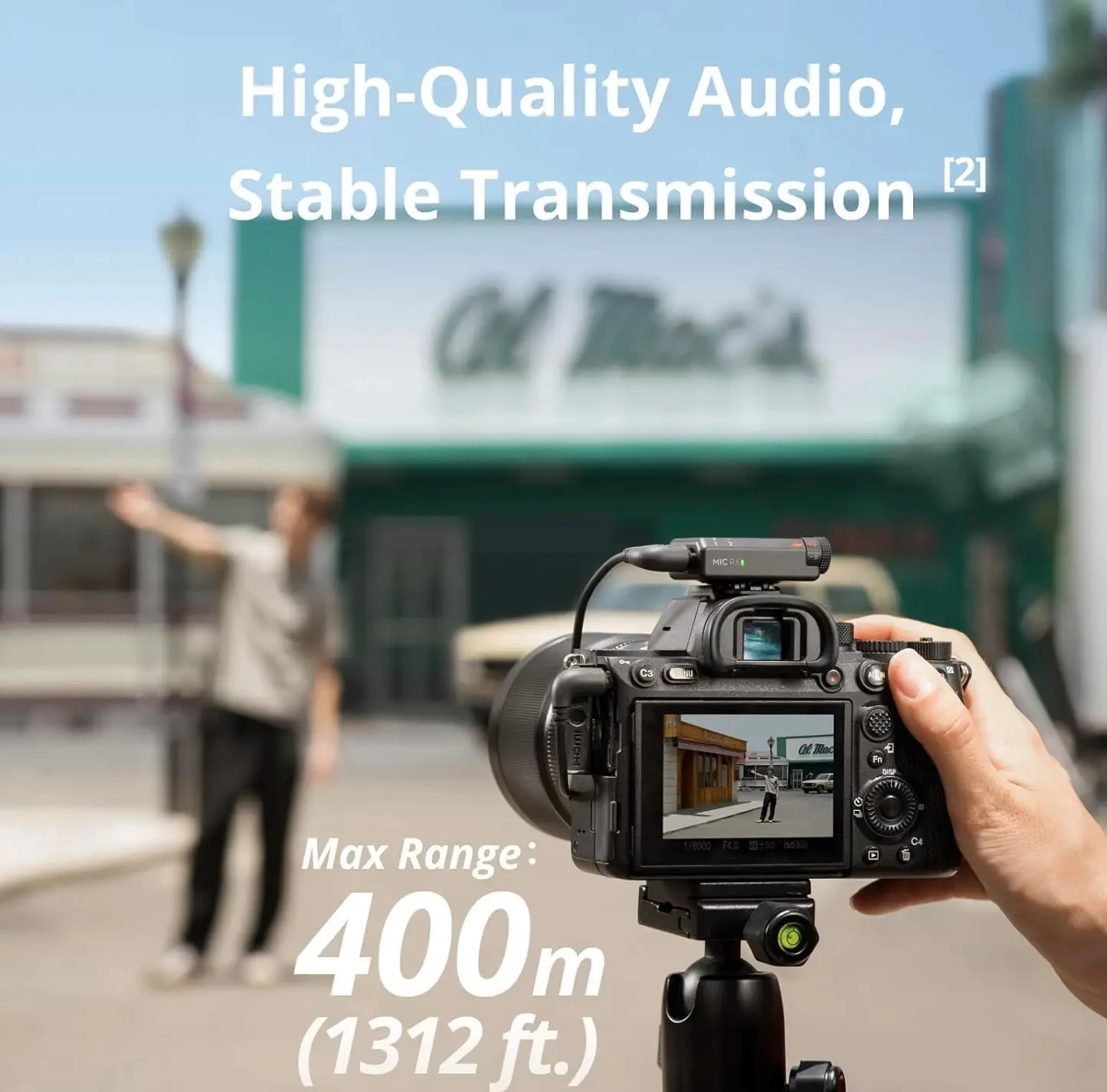 Micrófono sin cable DJI Mic Mini (2 transmisores + 1 receptor)/(1 transmisor + 1 receptor) con supresión inteligente de ruido y audio de alta calidad