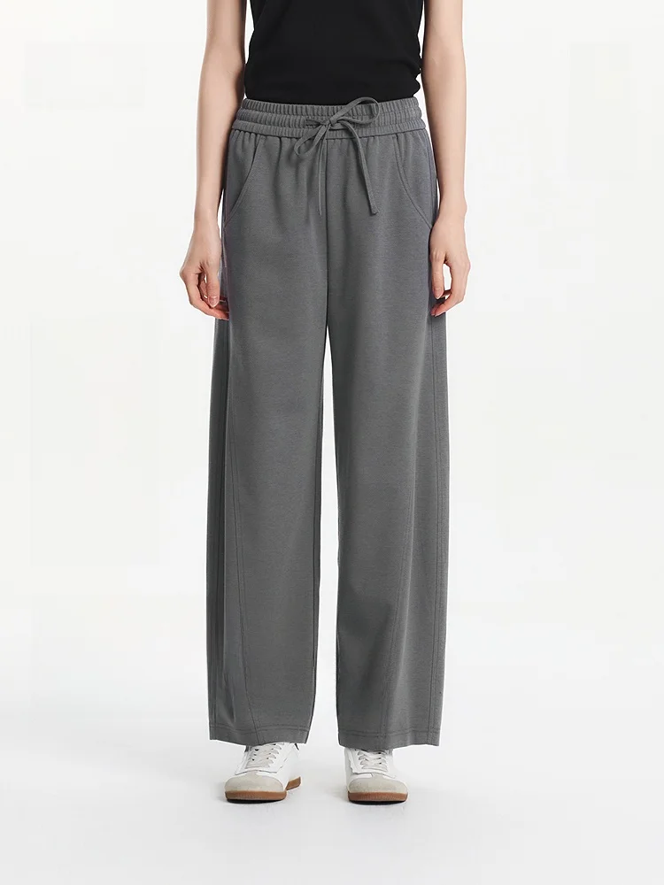 

Semir Casual Pants Women Summer Loose Arc Long Pants Slimming Versatile Simple Lazy Faion Knife Pants Sweet Sle Natu...