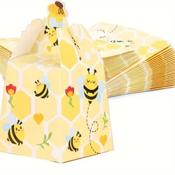 12/24pcs, Bee Candy Boxes - Perfect for Weddings, Baby Showers, and Birthdays - Elegant Packaging for Chocolates and Party