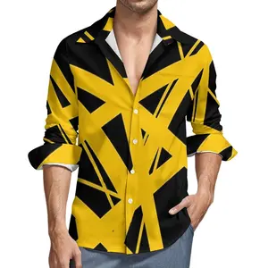 Linhas de Van Halen masculinas estampa blusas de manga longa, camisas vintage casuais, roupas elegantes, plus size, sem bolsos, outono 8 principais vendas relogio van heusen - №1