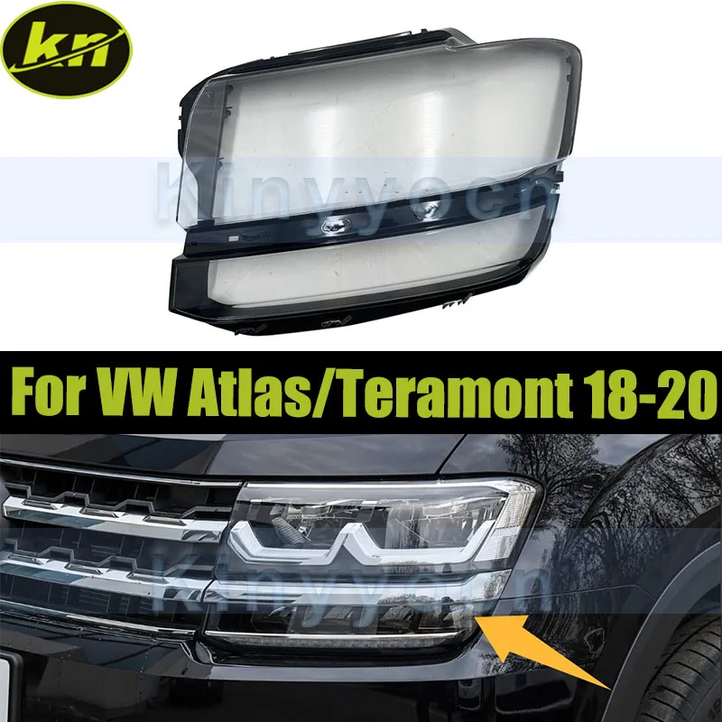 

Car Headlight Cover Shell For Volkswagen Atlas/Teramont 2018-2020 Front Headlight Glass Cover Shell Replacement Lampshade