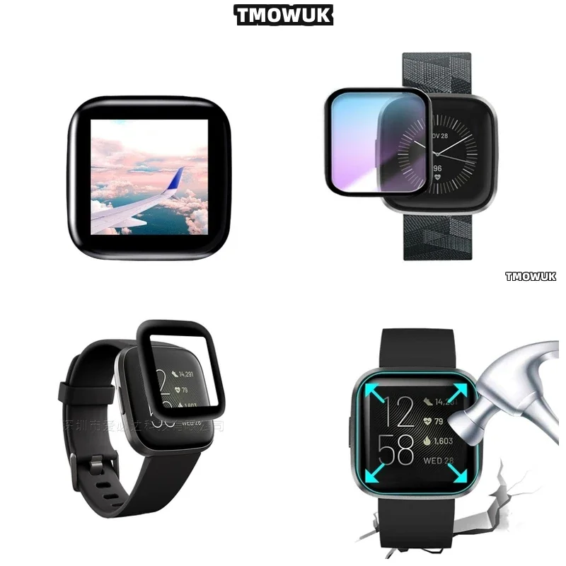 

Для Fitbit Sense 2 Versa3 2 4 Inspire 3 Charge 6 5 Пленка для экрана с защитой от царапин Мягкая гибкая полное покрытие 3D изогнутая