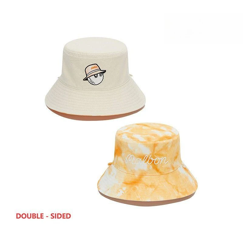 2026 malbon Unisex Golf Bucket Hat Reversible Double Sided Wide Brim Sun  Hat Adjustable Outdoor Sports Fisherman Hat Men Women