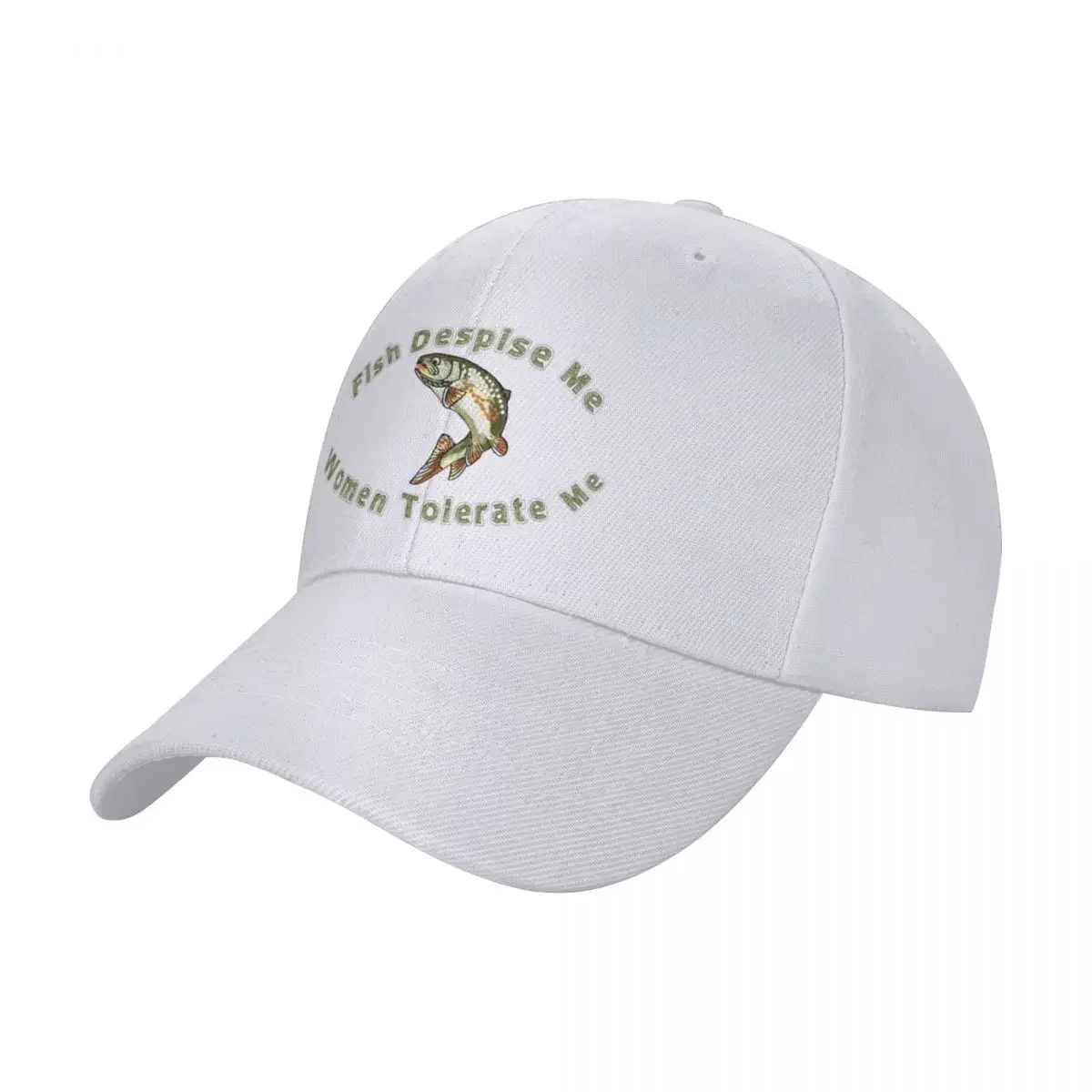 Fish Despise Me, Women Tolerate Me Cap baseball cap cosplay trucker hats woman hats Men's