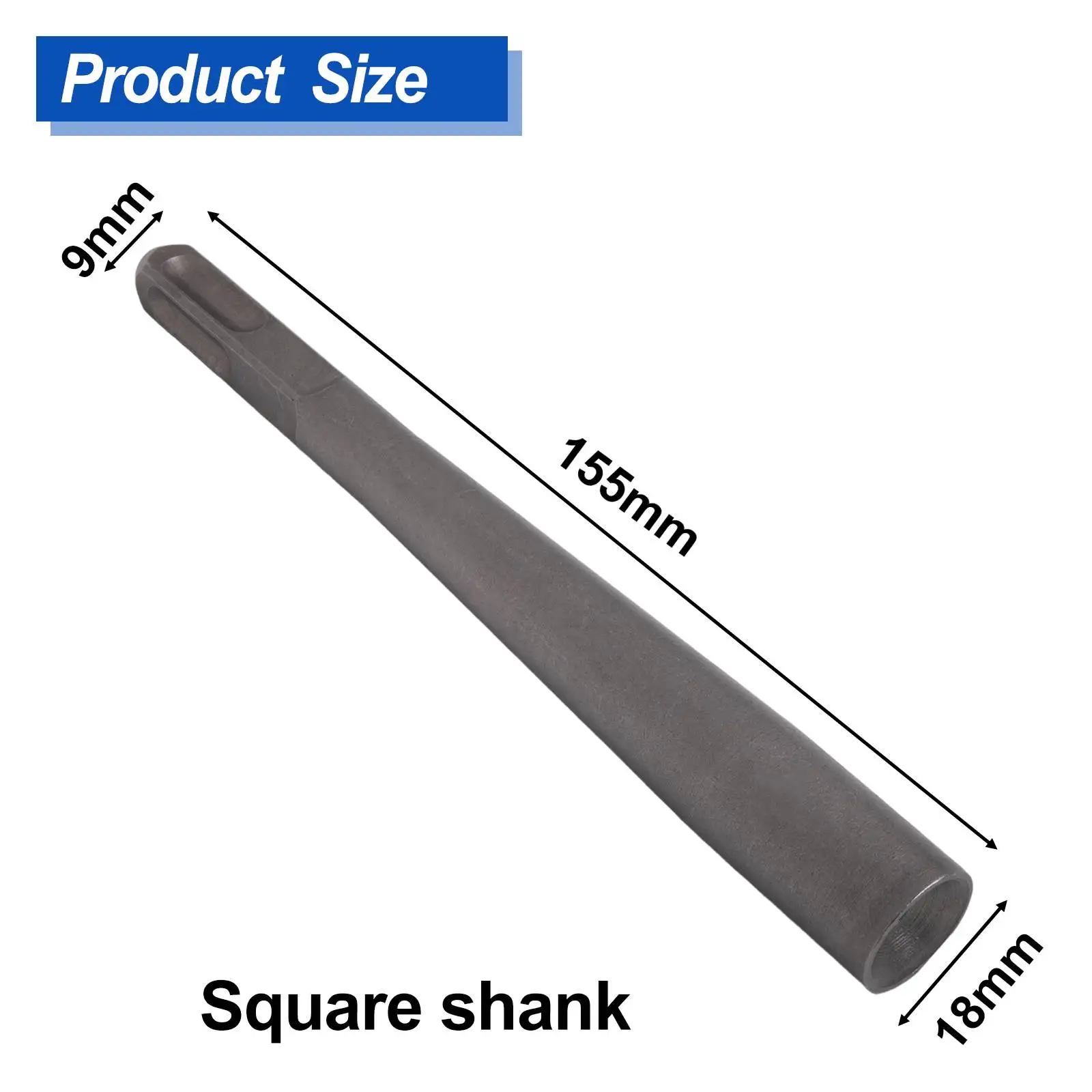 Expansion Bolt Striking Punch With Round /square Shank Alloy Steel For Electric Hammer Installation 155mm/6.2inch