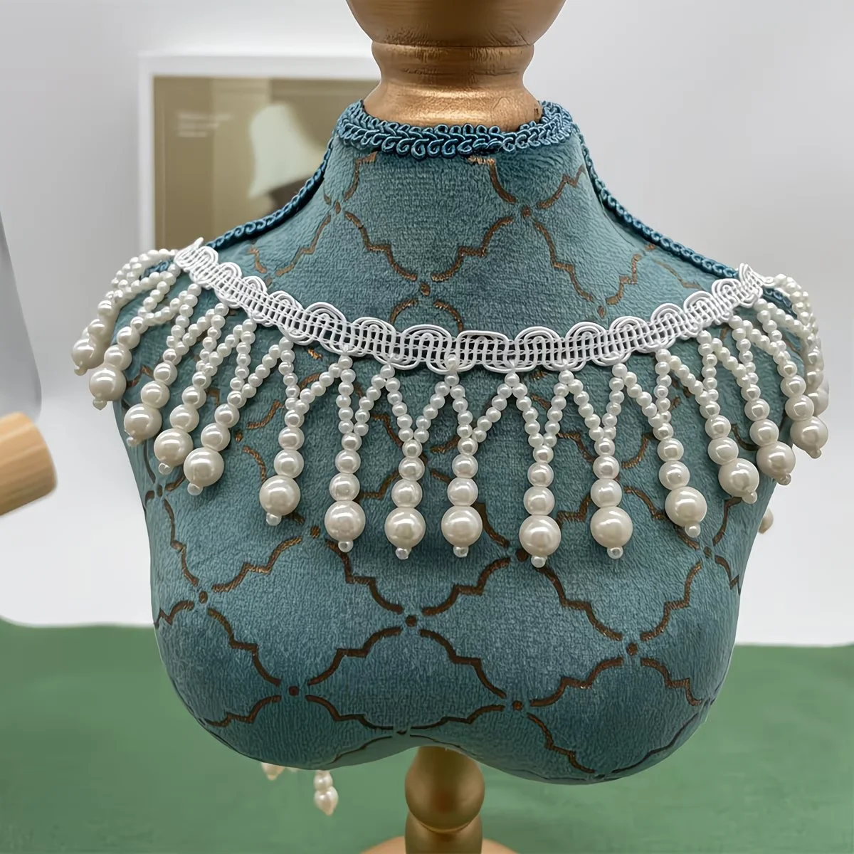 Handmade  Imitation Pearl Bead - Tassel Fringe Trim review and price