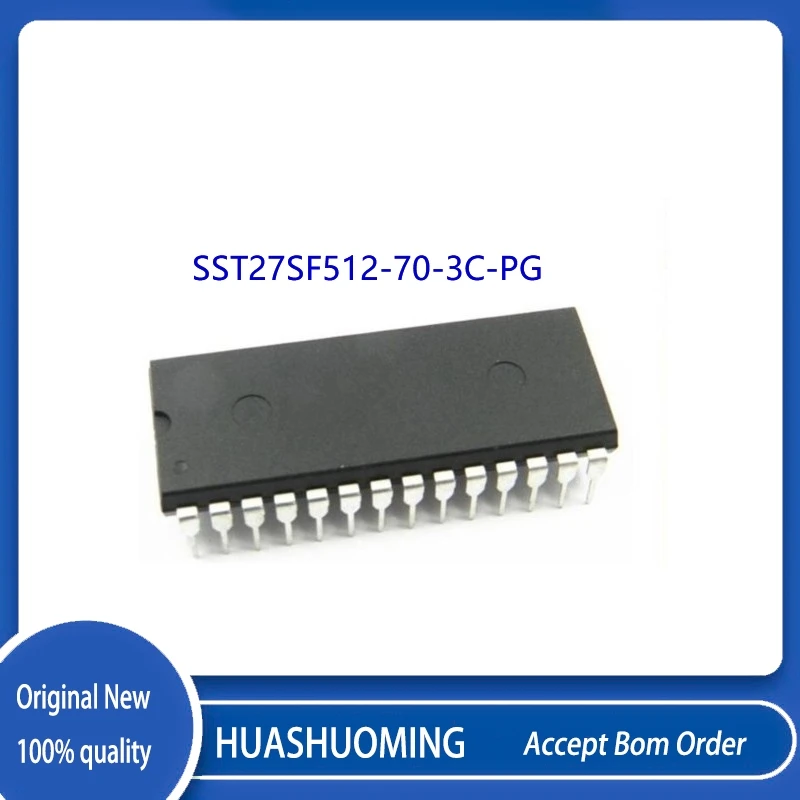10PCS/LOT  SST27SF512-70-3C-PG  27SF512-70-3C-PG    DIP28