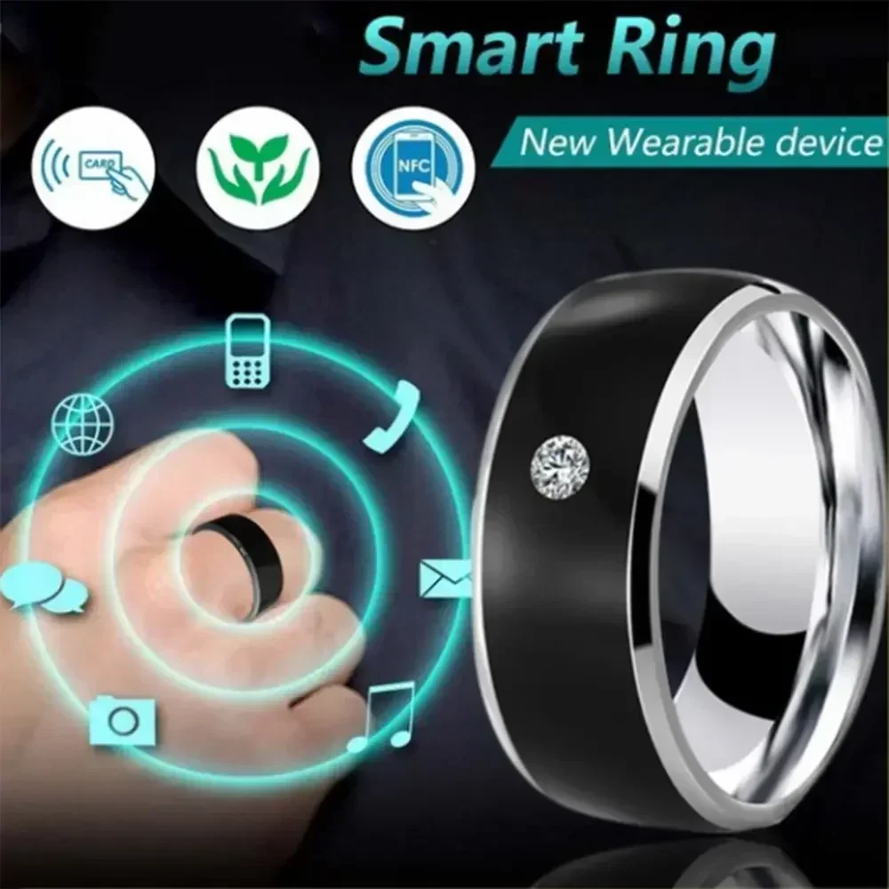 NFC Smart Finger Ring Intelligent Wear Connect Android Phone Equipment Rings Fashion Multifunctional Waterproof NFC Finger Ring