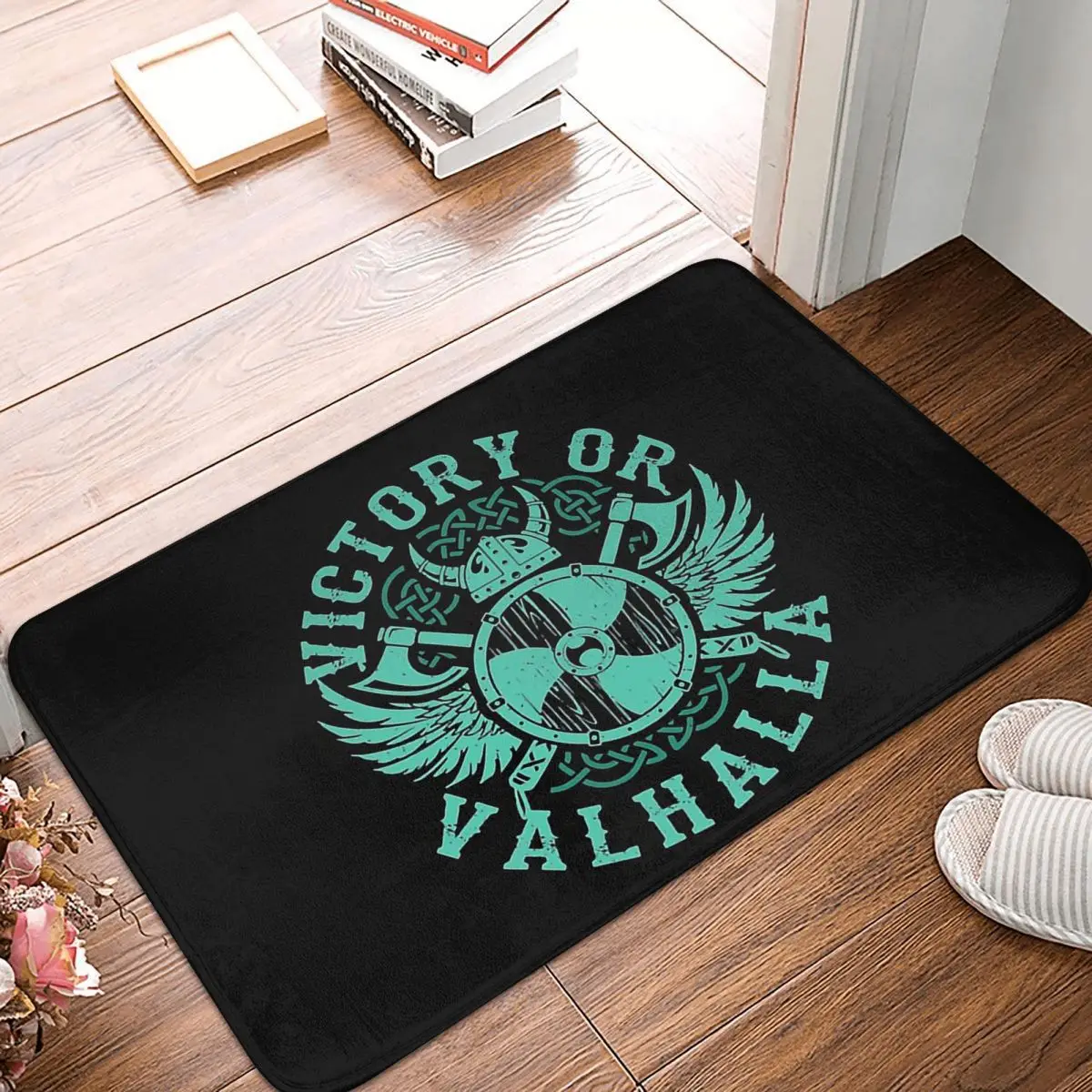 Viking Wicing Bedroom Mat Victory Or Valhalla Design Doormat Living Room Carpet Entrance Door Rug Home Decor