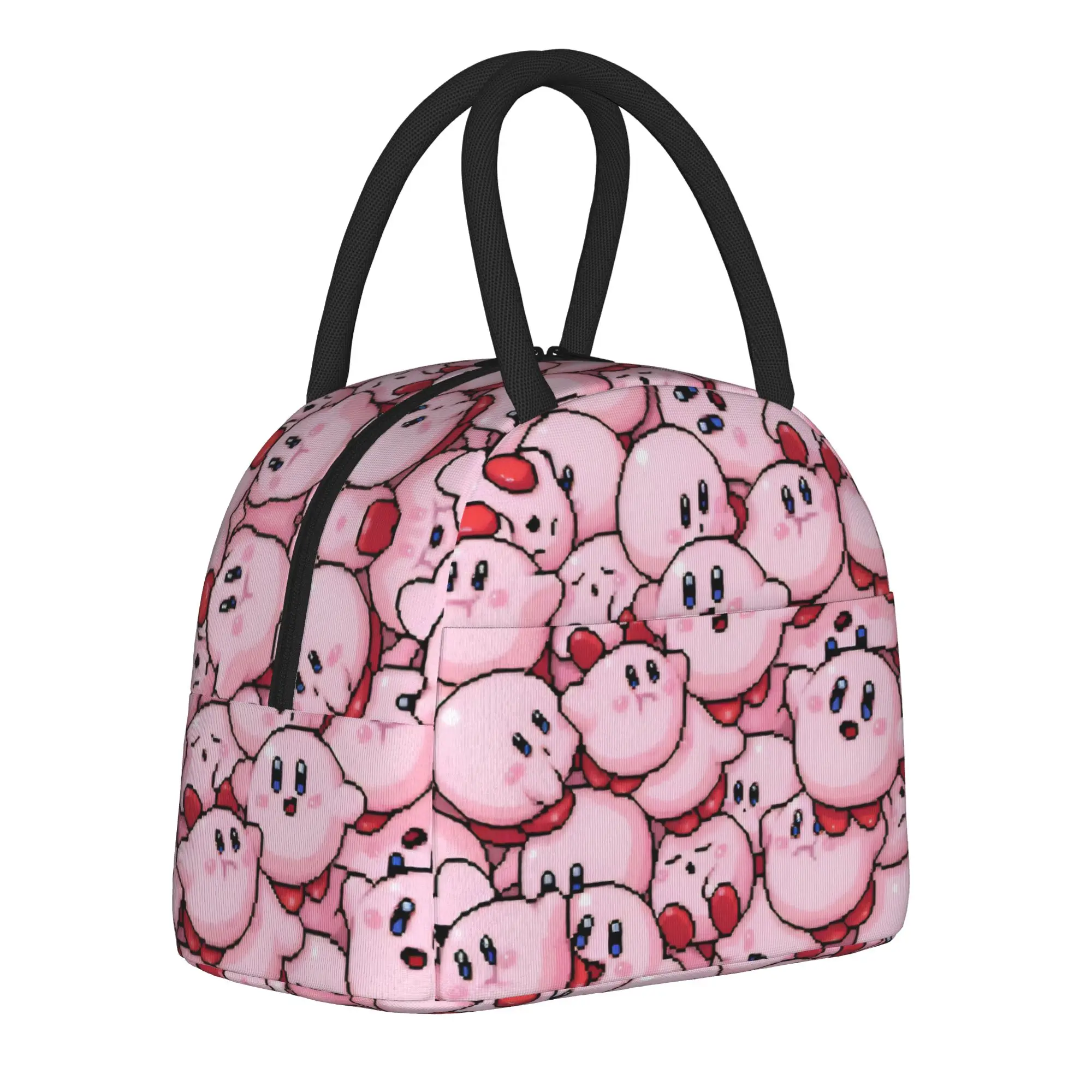 

Lunch Box pink kirbys funny game Accessories Storage Food Box Y2K Thermal Cooler Bento Box For Office