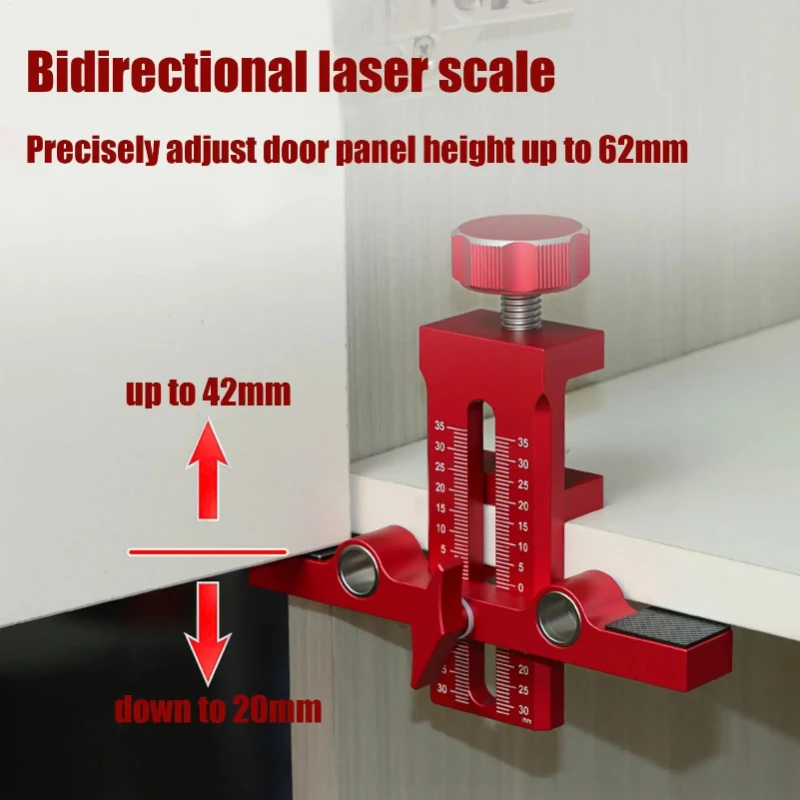 Cabinet Door Mounting Support Cabinet Door Cutout Installation Tool Cabinet Door Positioning Tool with Adjustable Positioner