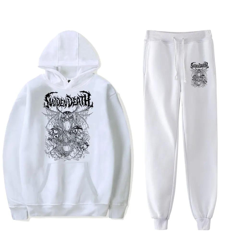 Svdden Death Metal Vintage 90s HOODIE Merch Hoodies Set Men Women Hoodies Pants Two-Piece Suit PULLOVER