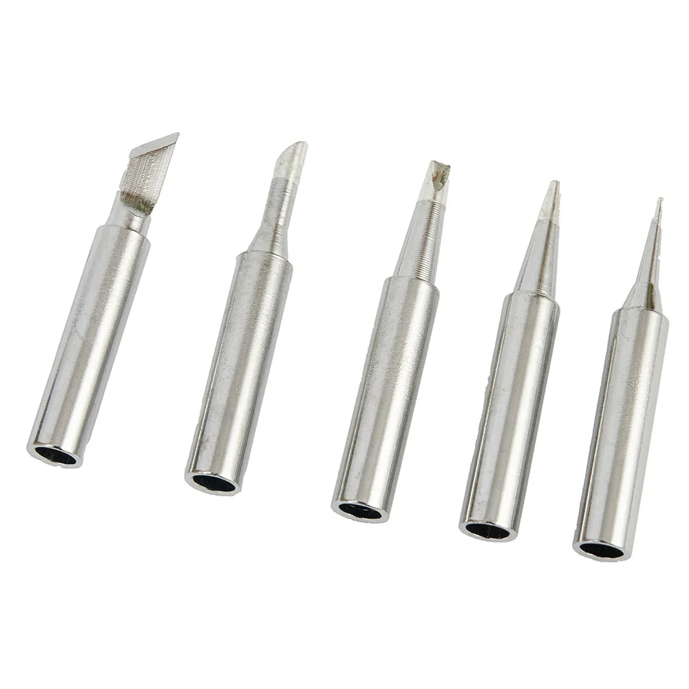 6pcs Pure Copper Iron Tip 900M-T Soldering Tip Rework Station Welding Head Soldering Tools Branding Iron Welding Tools