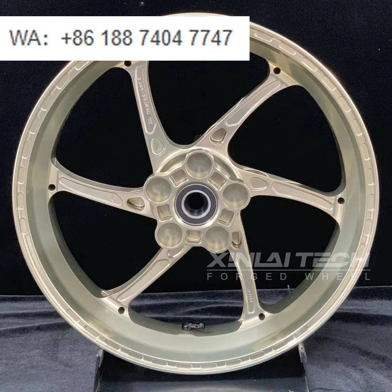 XL Custom Forged Motorcycle Wheels CNC Aluminum Alloy 6061-T6 Rims for Aprilia RS660 Motorcycles Supermoto Sportbike Wheels