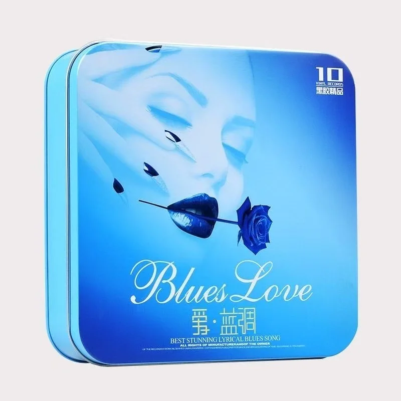 

Pop Music 10 CD Disc Box Set Europe America English Love Lyric Soft Blue Music 140 Songs Collection 12cm Vinyl Records LPCD Disc