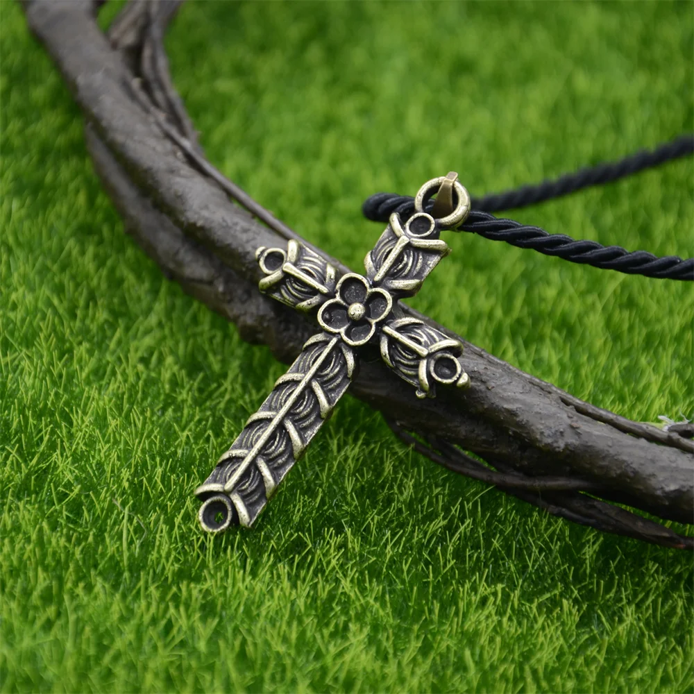 Nostalgia Norse Viking Athelstan\'s Cross Pendant Ragnar Amulet Talisman Necklace Men Women Jewellery