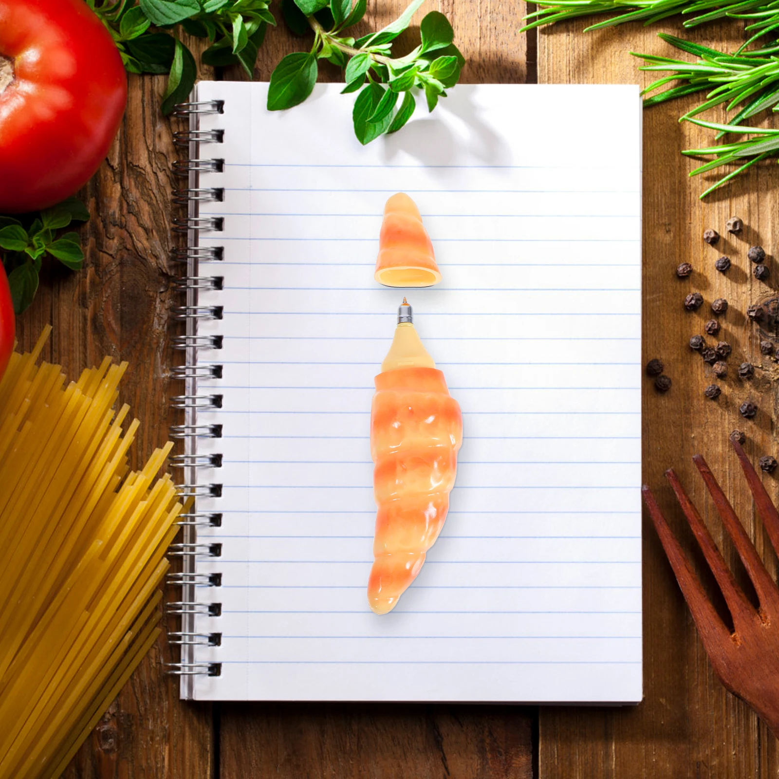 

Simulated Bread Ballpoint Pen Cute Pastry Orange Shaped Writing Pens Kids Stationery Supplies Students
