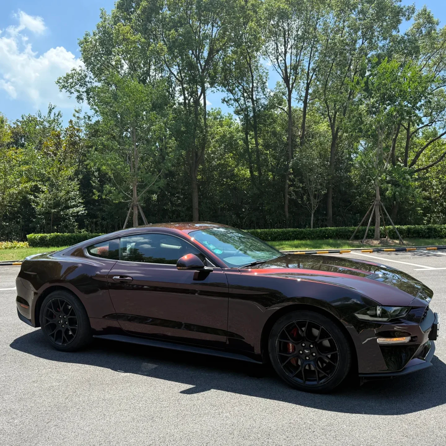 PET Starlight Black Red Shift Gloss Vinyl Wrap Roll Full Body Car Color Change Film Automotive Styling Factory Direct
