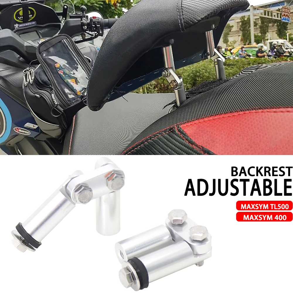 

Aluminum Alloy Adjustable Backrest Driver Rider Back Pad For SYM MAXSYM TL500 TL 500 Maxsym 400 Maxsym400