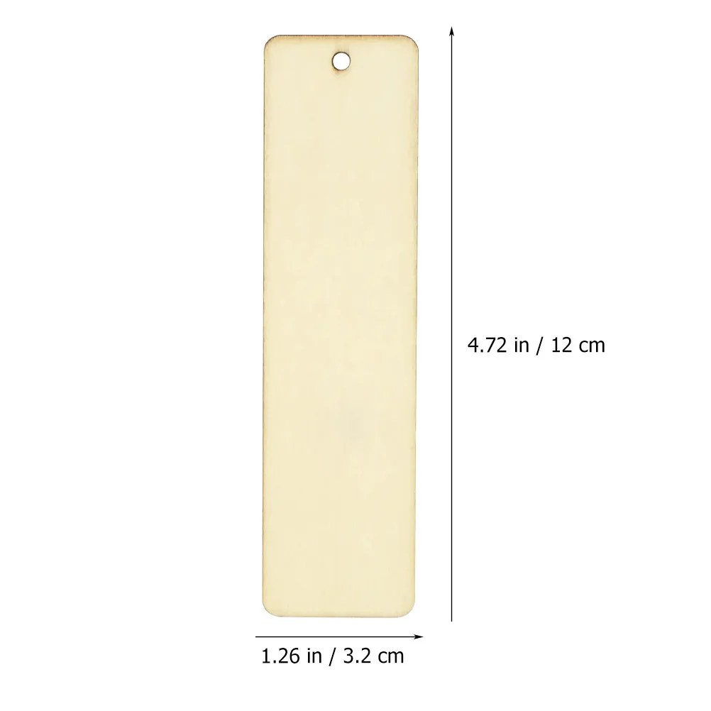 

1Set DIY Blank Wooden Bookmarks Craft Making with Tassels Reading Book Page Markers for Students Writers Wooden Bookmarks