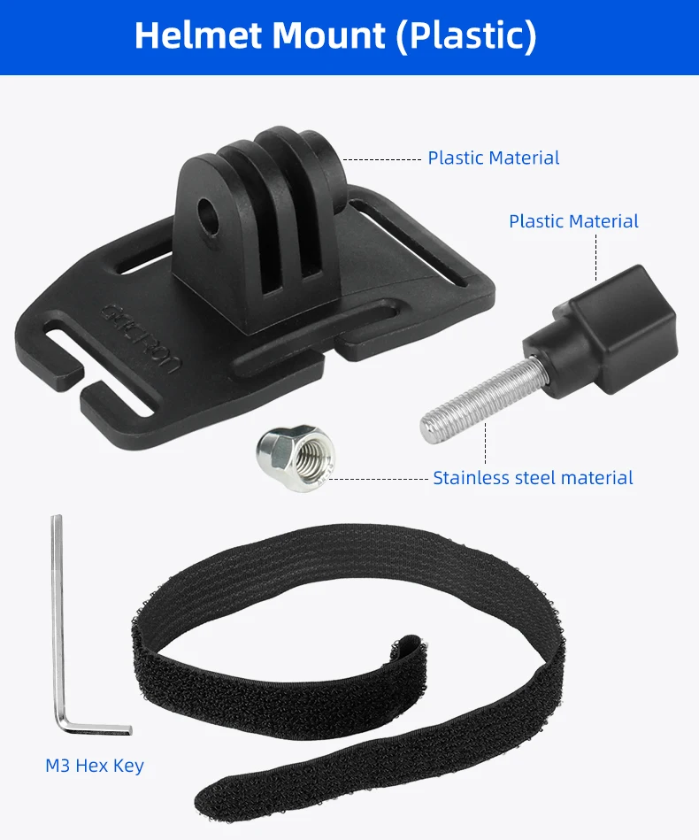 Deemout Fahrrad-LED-Lampenfassung, vordere Lichthalterung am Lenker/Vorbau/Gabel/Helm mit GoPro-Schnittstelle, passend für Rockbros/Blackbird – Detail 12