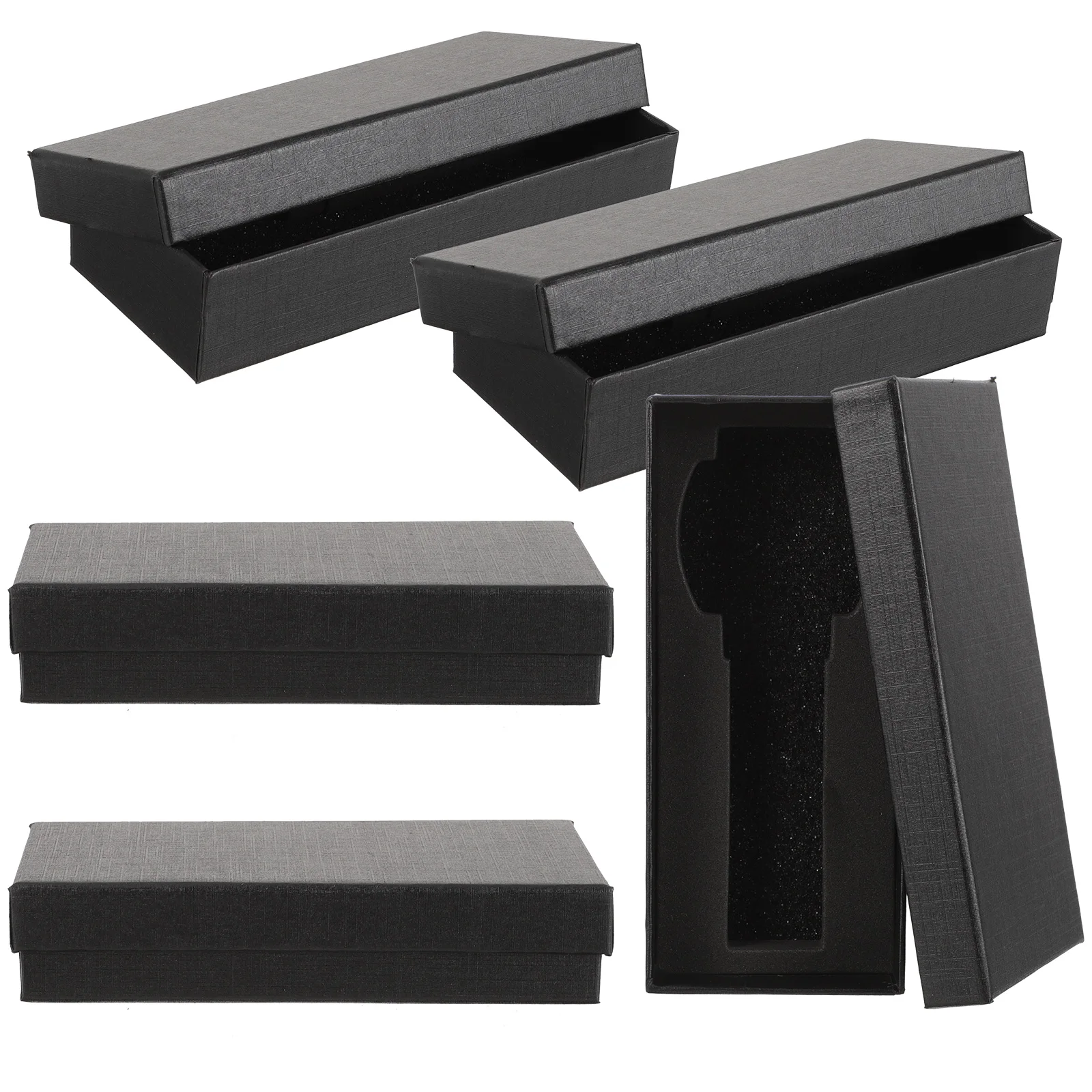 

5 Pcs Box Paper Portable Portable Watch Box Household Organizer Gift Case Storage Rectangle Desktop Travel Jewelry
